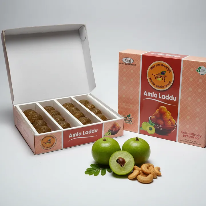 Amla Ladoo (आंवला लड्डू) from Vrindavan Aushadhiya Misthan, Haridwar