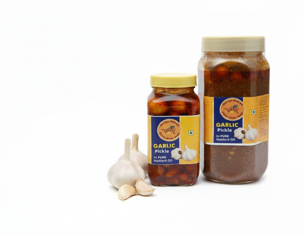 Garlic Pickle from Vrindavan Aushadhiya Misthan