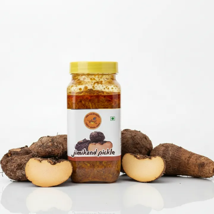 Jimikand (Yam) Pickle (जिमीकंद अचार) from Vrindavan Aushadhiya Misthan, Haridwar